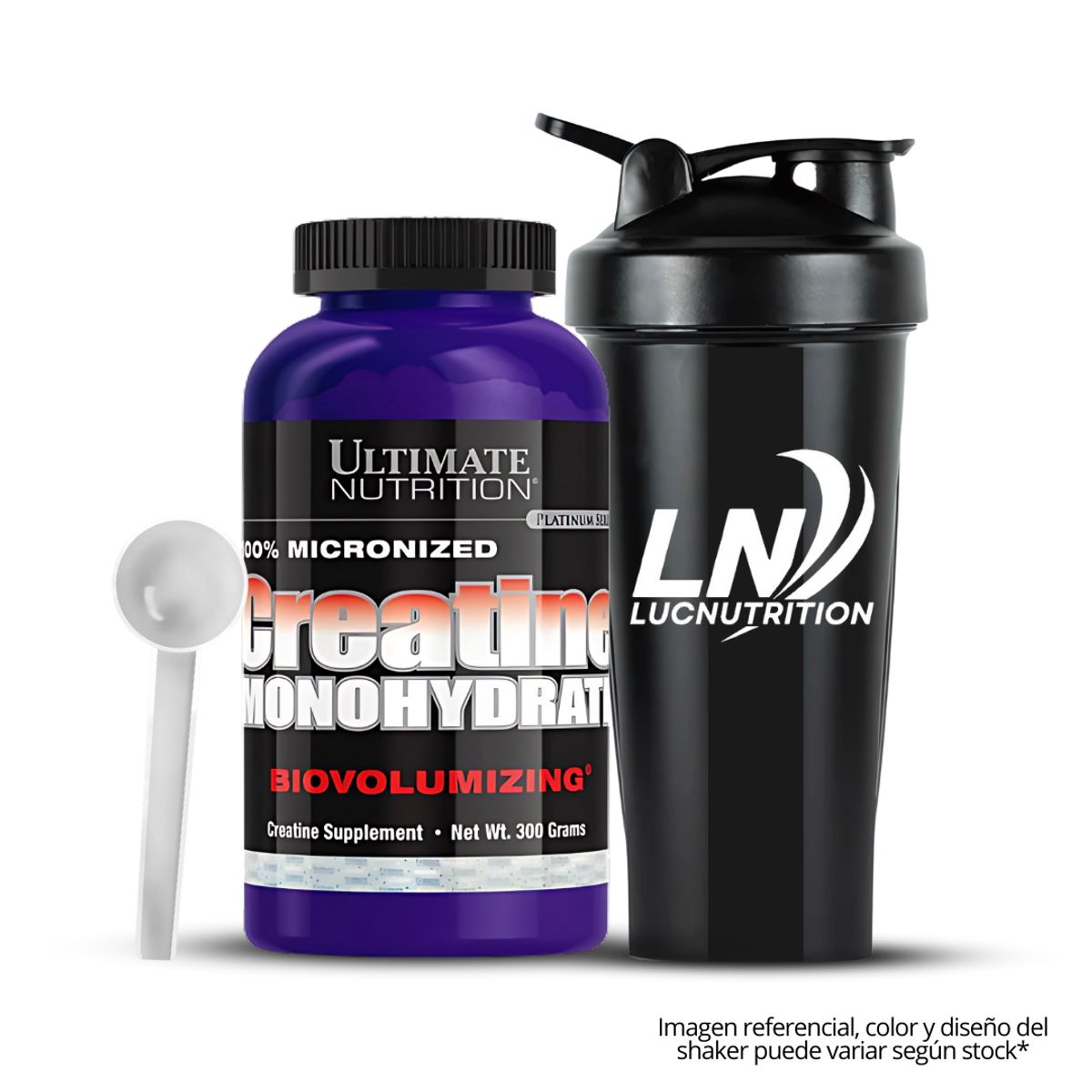 ULTIMATE NUTRITION - Creatina Ultimate Nutrition 300 G - 60 servicios + Scoop + Shaker