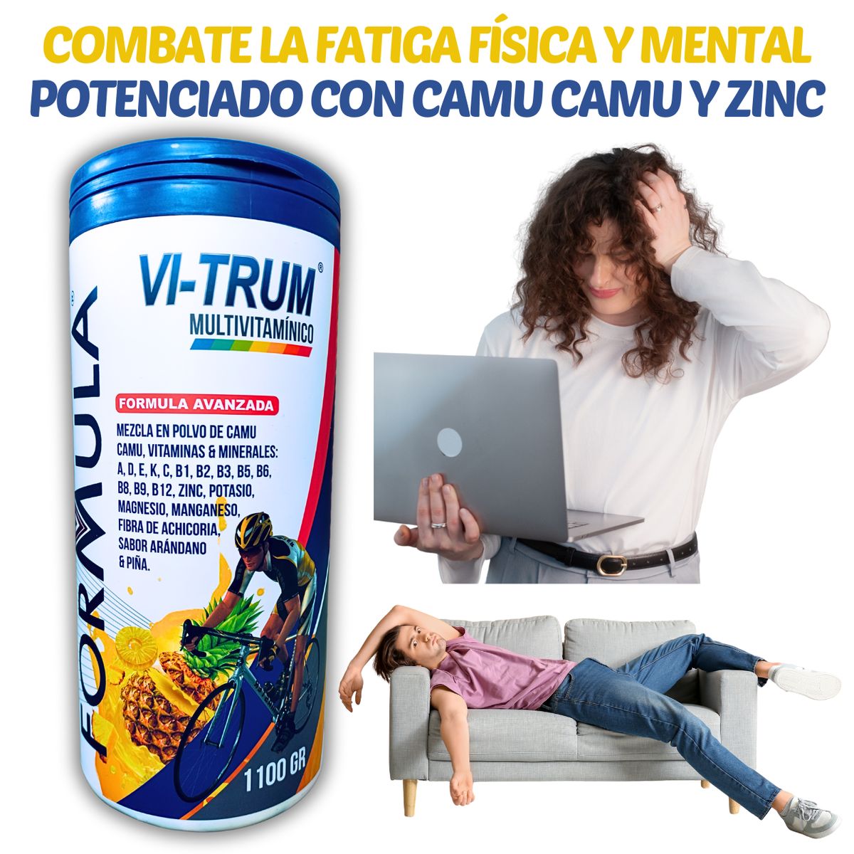 GENERICO - 1KILO 100GR SUPLEMENTO ENERGÉTICO NATURAL EN POLVO PARA COMBATIR CANSANCIO Y DEFENSAS BAJAS