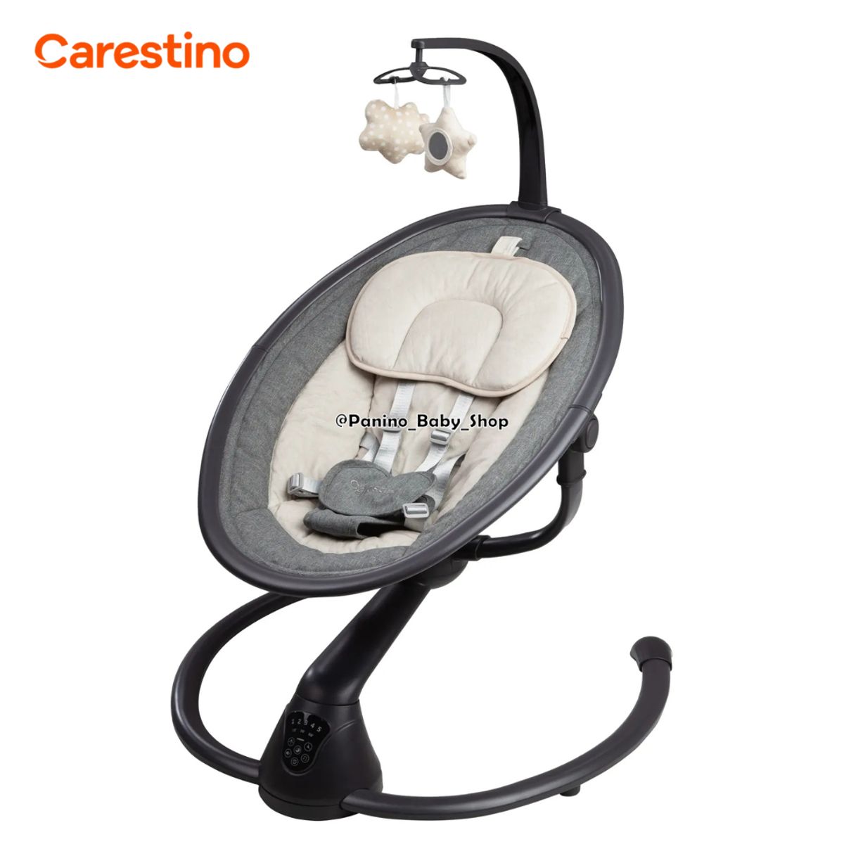 CARESTINO - Mecedora Electrónica Giro 360 CARESTINO -DREAMER- Greige