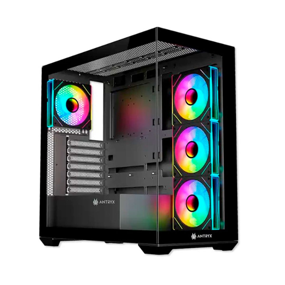 ANTRYX - CASE ANTRYX FX 750 BLACK ARGB FAN X4 USB TIPO-C PNAC- FX750K