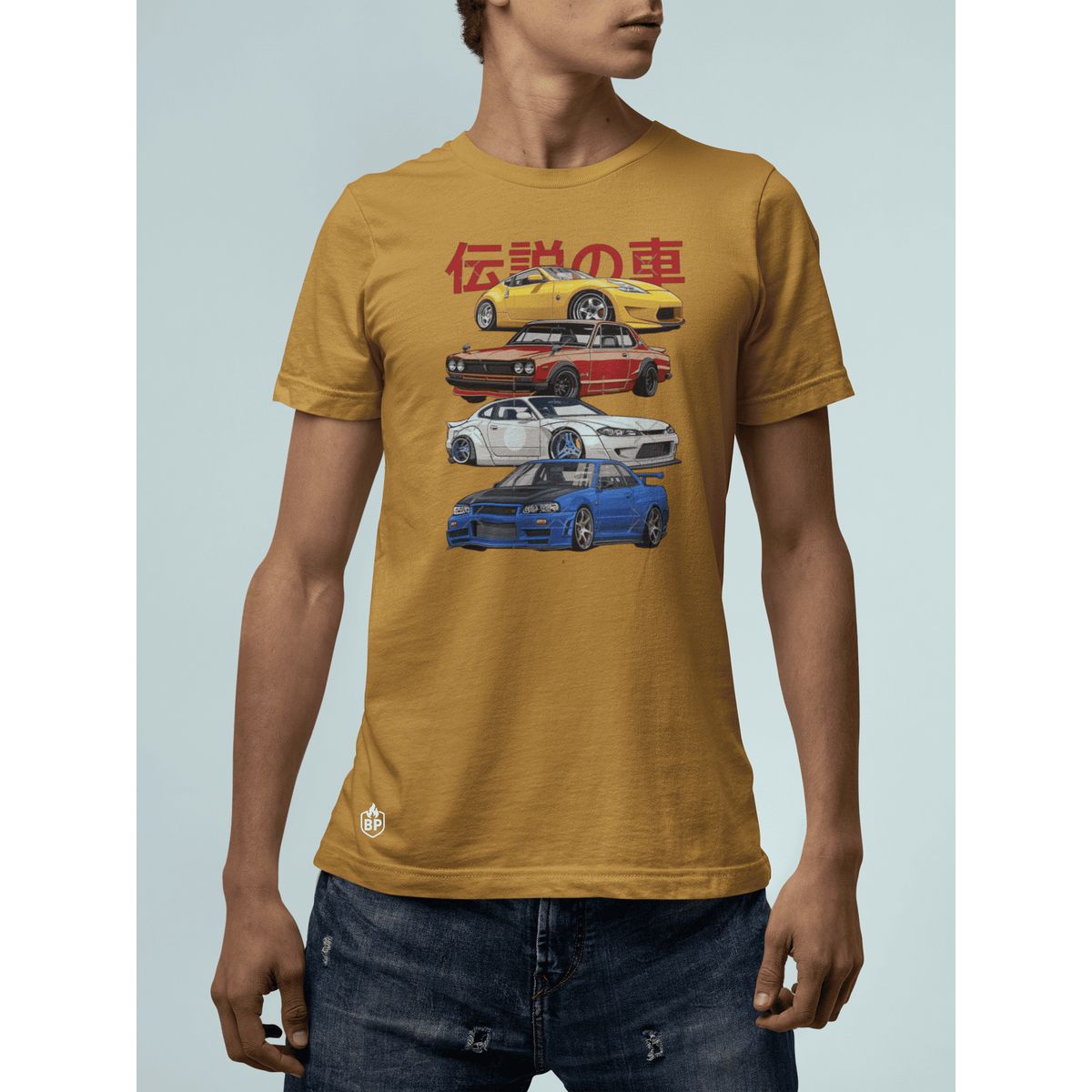 GENERICO - Polo Nissan Autos Carrera Camiseta GTR34 Silvia Carro JDM Algodon