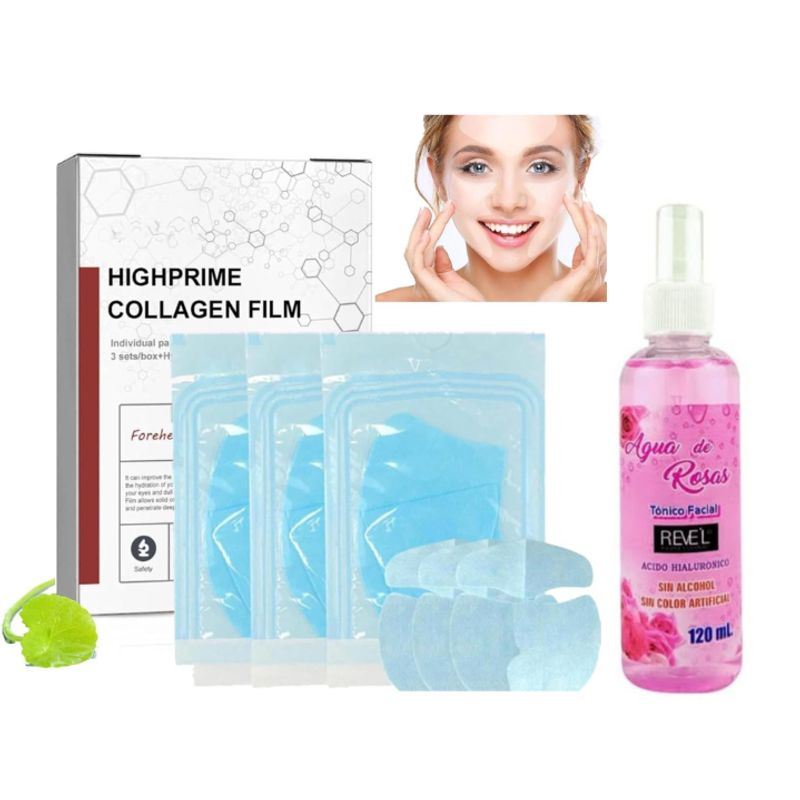 GENERICO - MASCARILLA FACIAL DE COLAGENO + AGUA DE ROSAS