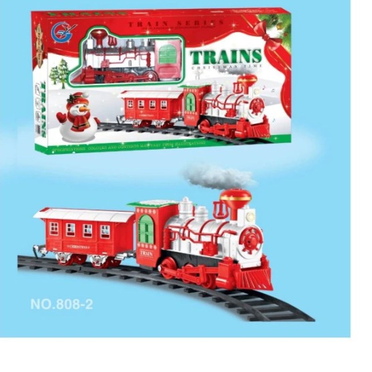 GENERICO - Tren Eléctrico Clásico Bota Humo Luminoso Navidad