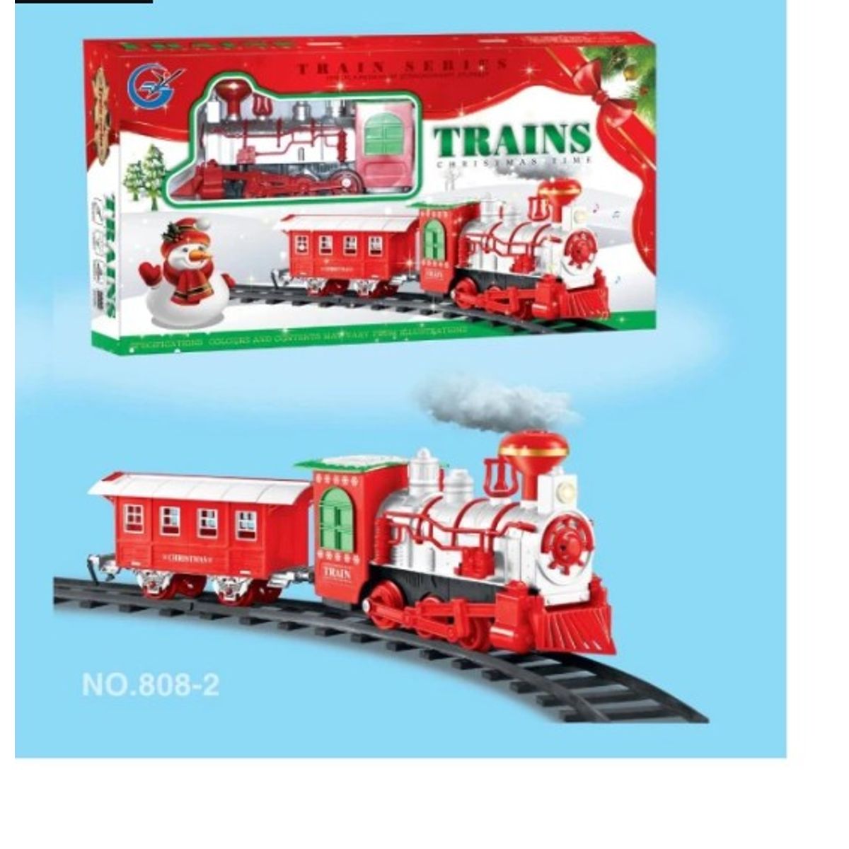 GENERICO - Tren Eléctrico Clásico Bota Humo Luminoso Navidad