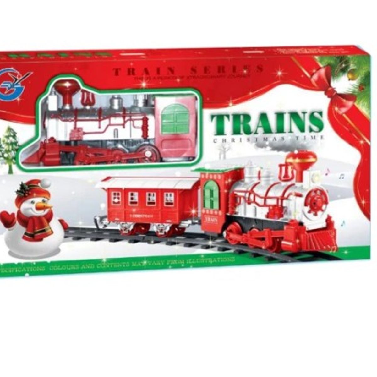 GENERICO - Tren Eléctrico Clásico Bota Humo Luminoso Navidad