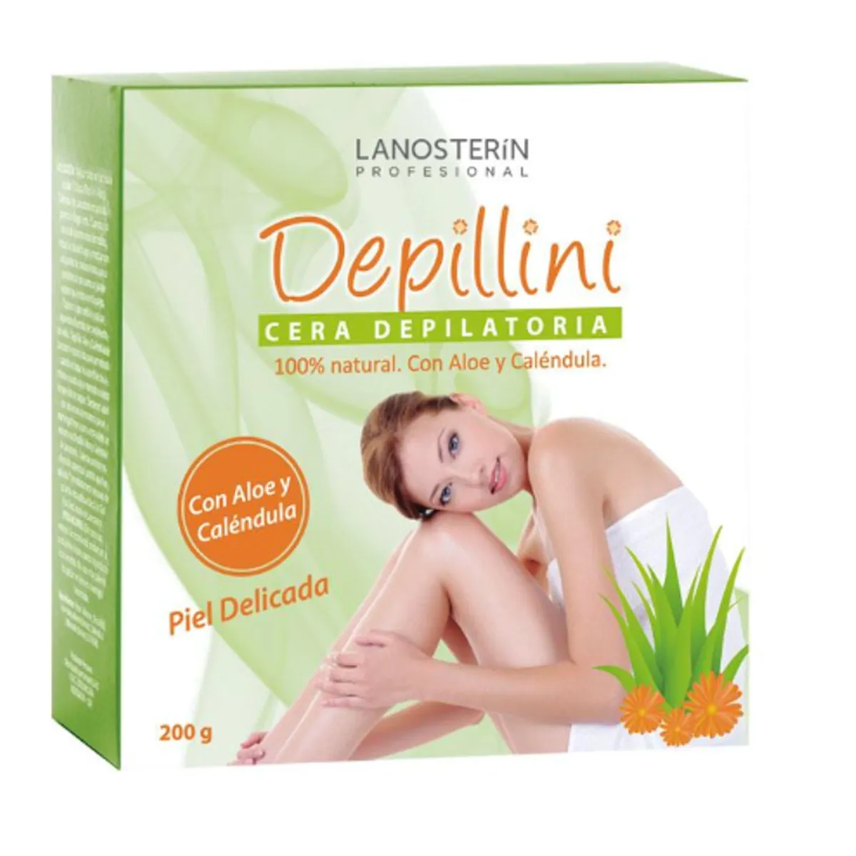 LANOSTERIN - Depillini Cera de Depilación con  Aloe 200gr