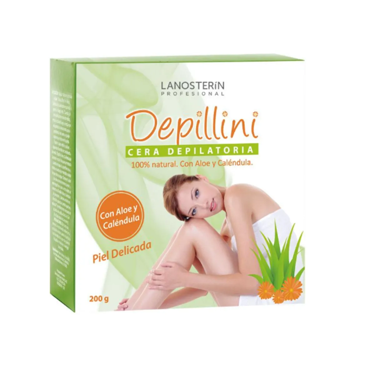 LANOSTERIN - Depillini Cera de Depilación con  Aloe 200gr