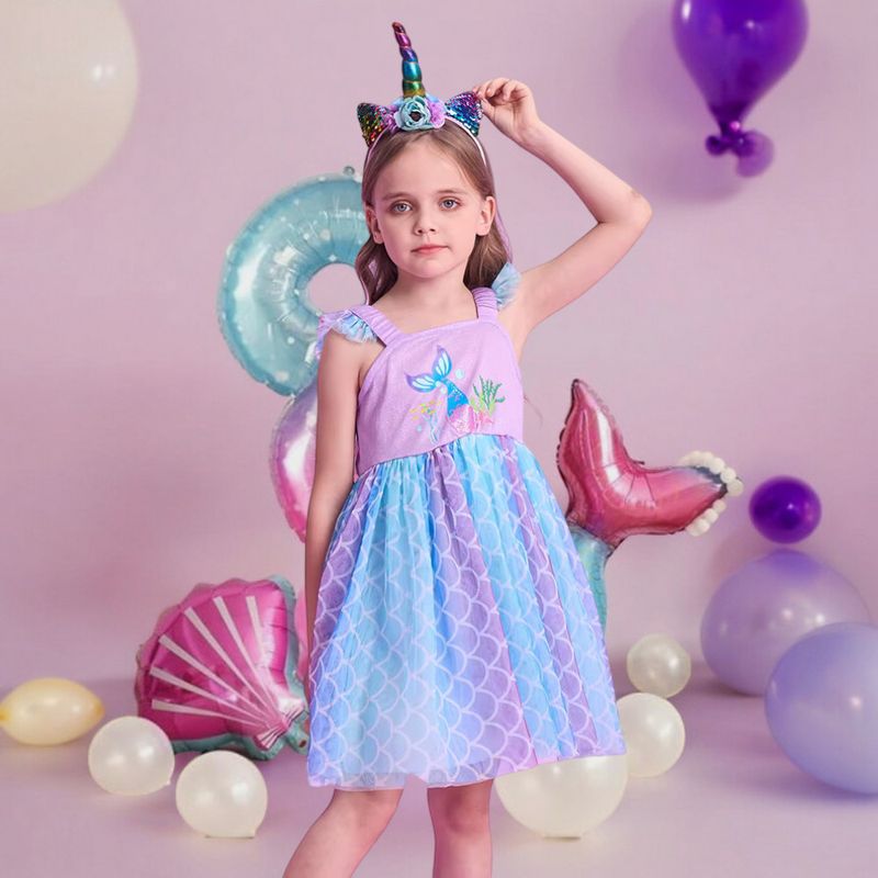 GENERICO - VESTIDO PARA NIÑA DE SIRENA