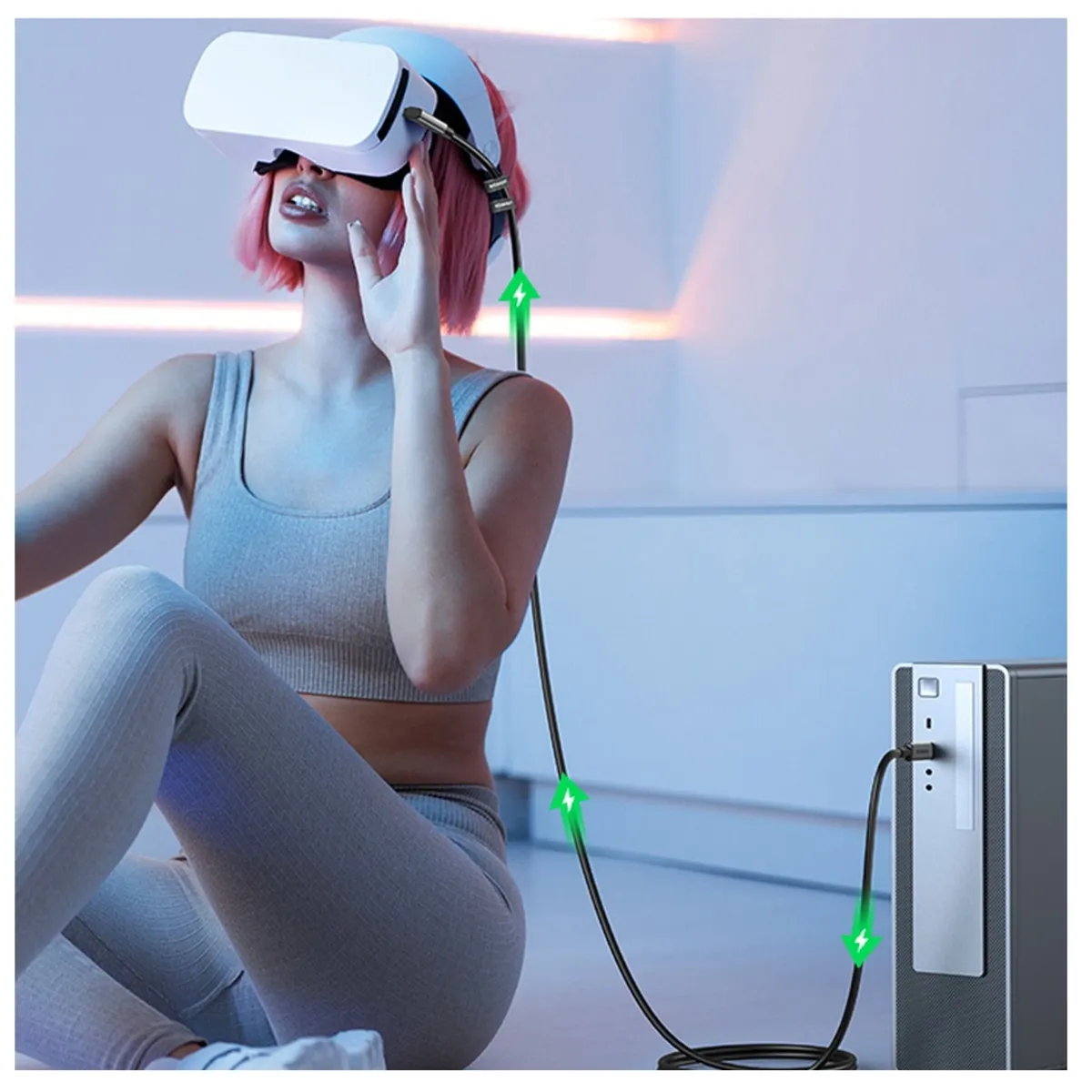 UGREEN - Cable UGREEN USB-C a USB-C 60W 5m Carga Rapida
