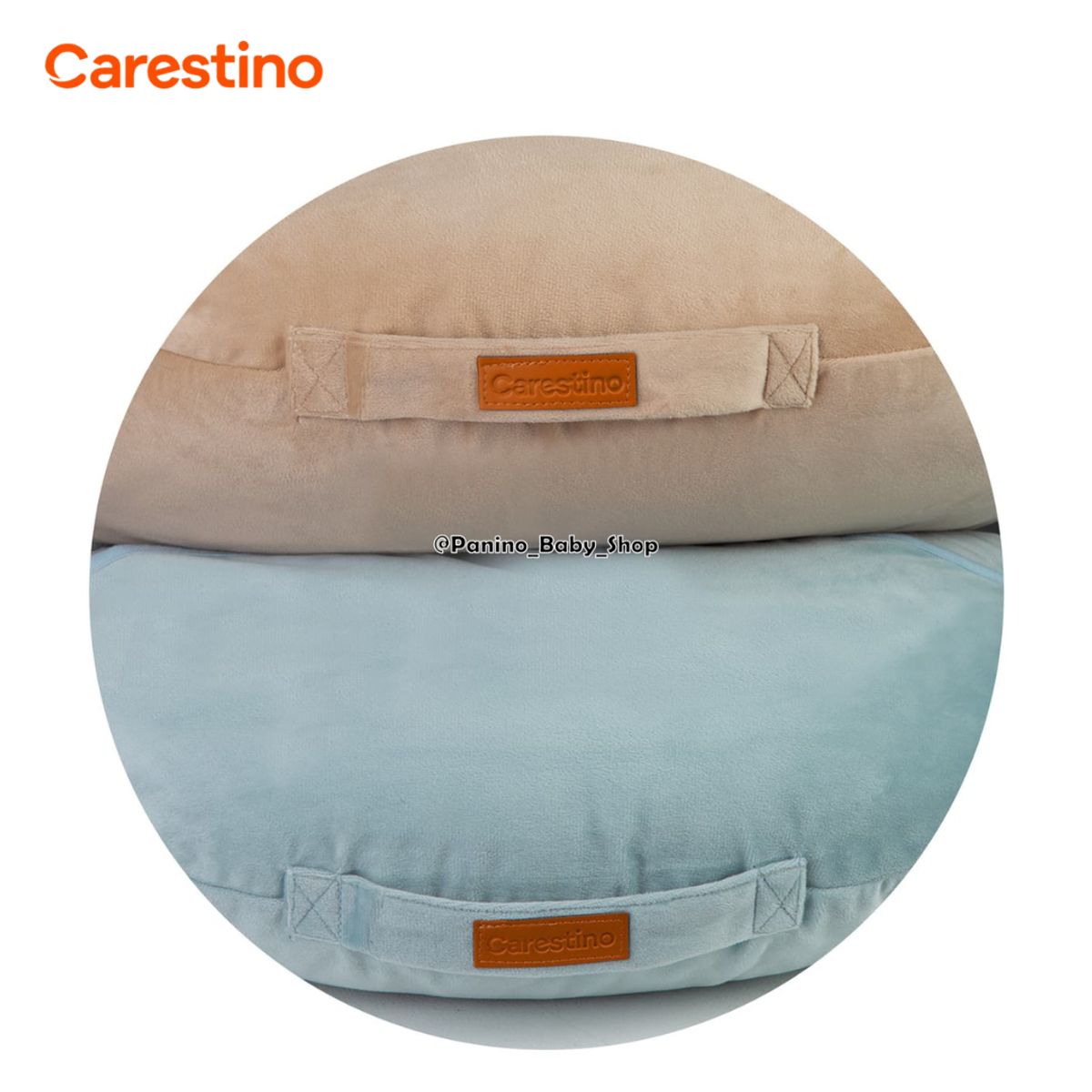 CARESTINO - Almohada de Lactancia CARESTINO -OCEANO- Greige