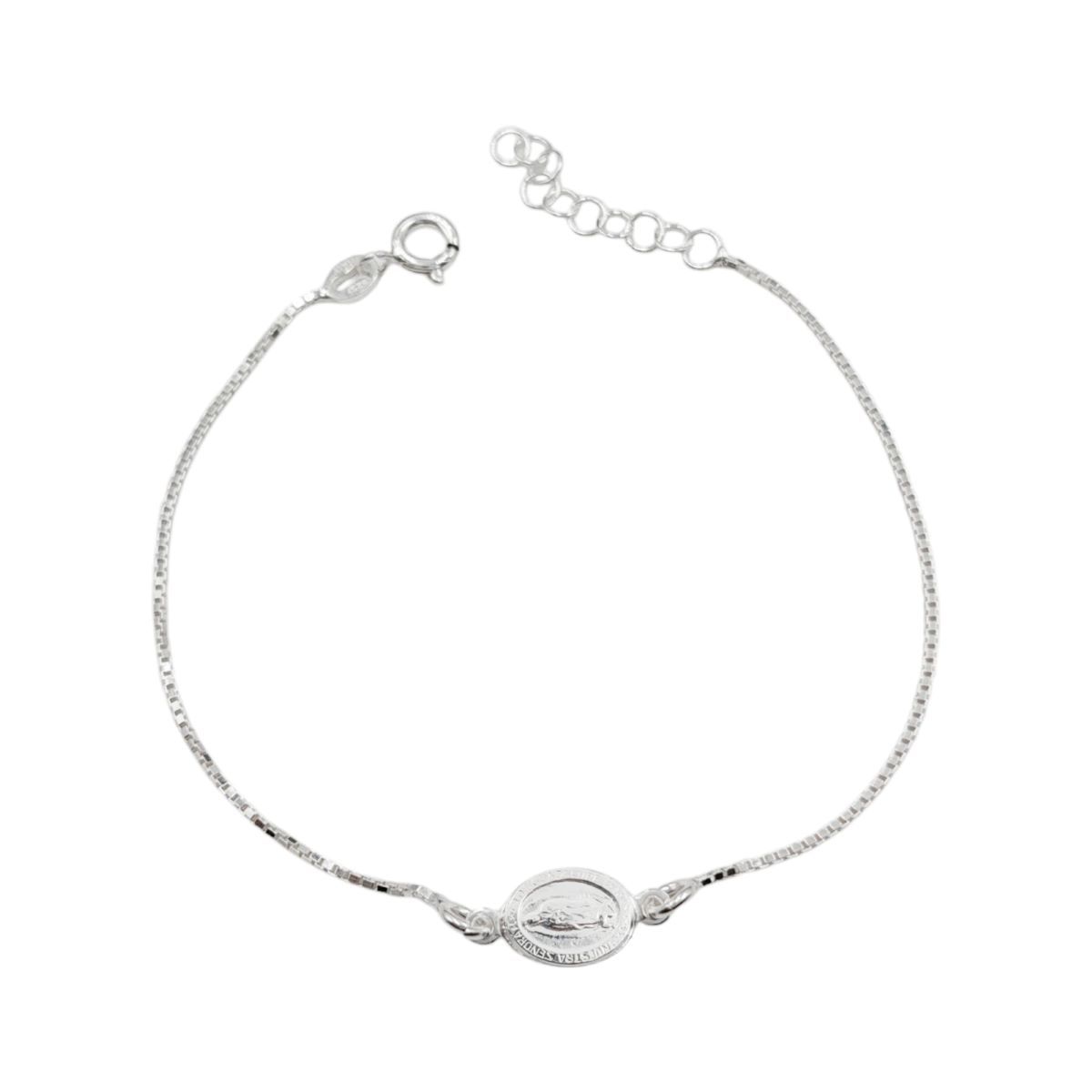 SANTORAL - Pulsera Virgen de Guadalupe - Plata