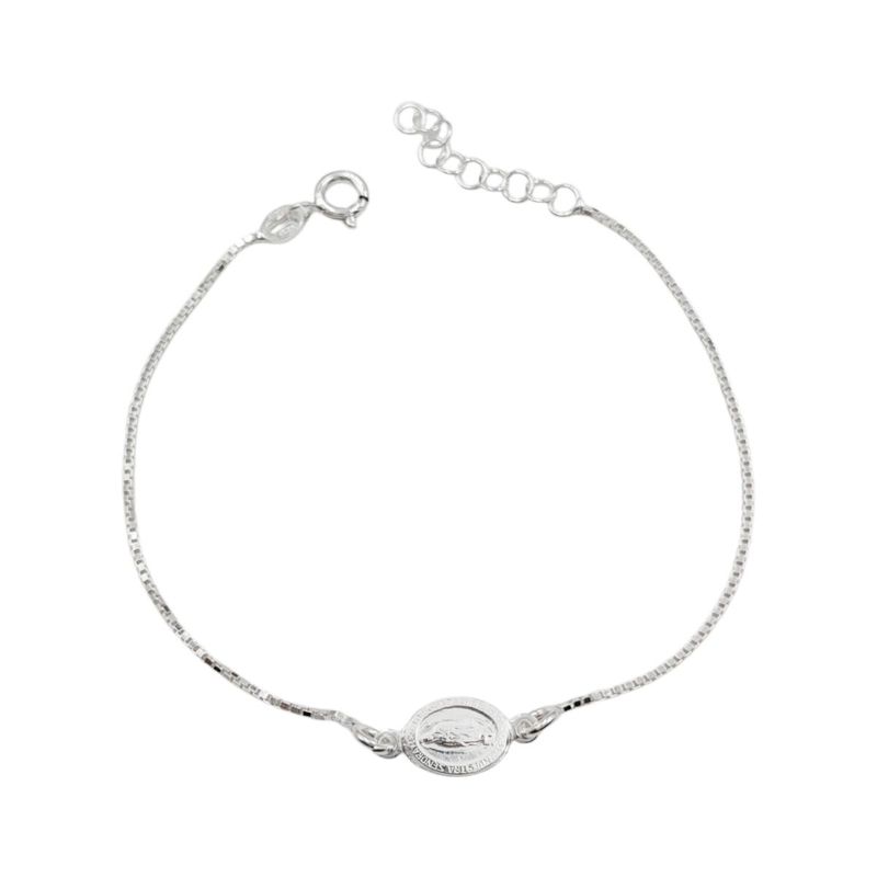 SANTORAL - Pulsera Virgen de Guadalupe - Plata