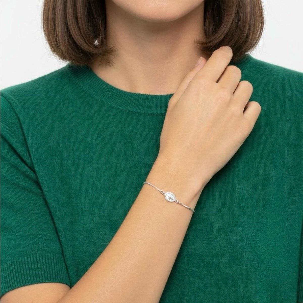 SANTORAL - Pulsera Virgen de Guadalupe - Plata