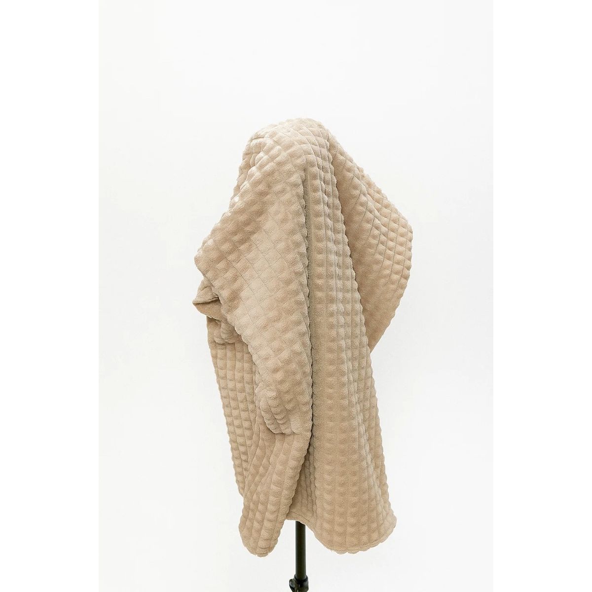 GENERICO - Manta Doble Cara Waffer Beige Camel 179 x 150 cm – Zalmohadas