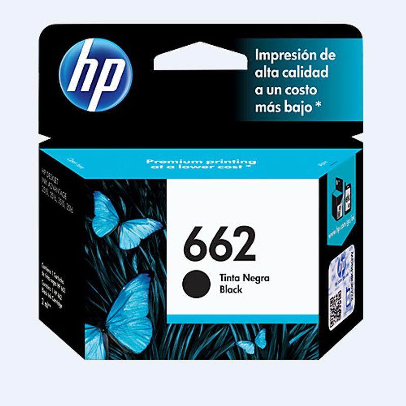 HP - CARTUCHO DE TINTA HP 662 NEGRO ( CZ103AL) 120 PAG