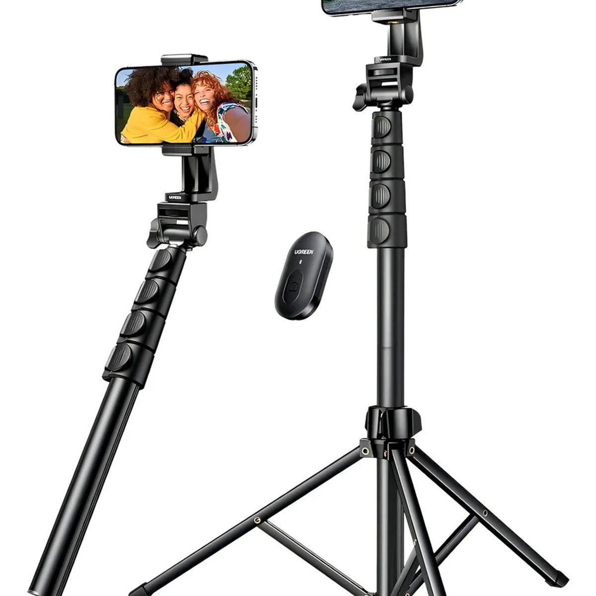 UGREEN - Palo Selfie 2 EN 1 Ugreen Tripode con Control Remoto