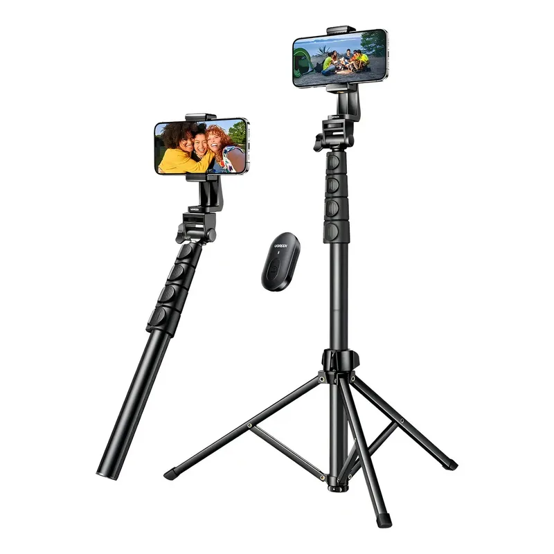 UGREEN - Palo Selfie 2 EN 1 Ugreen Tripode con Control Remoto