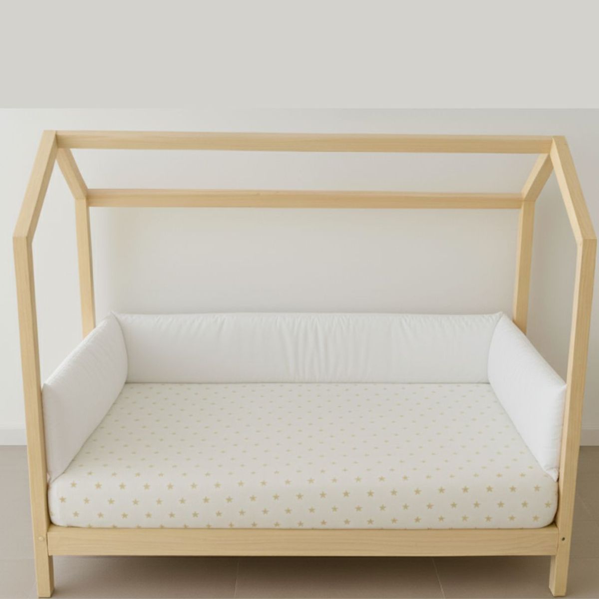 GENERICO - Protectores  Parachoques de cama cuna Montessori 1.5 plazas