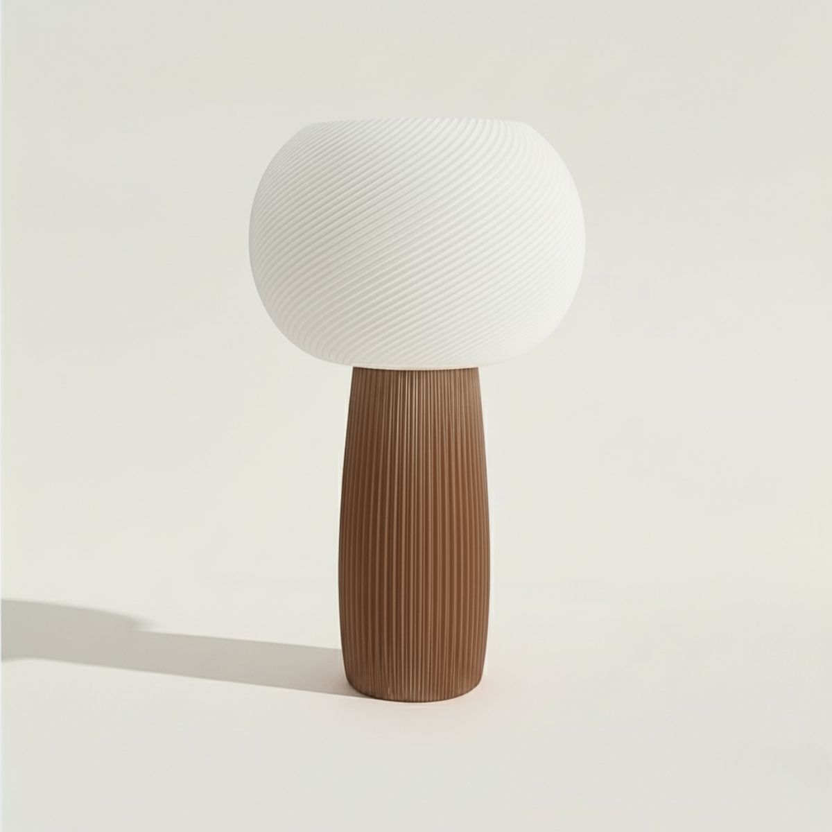 GENERICO - Lámpara Vetra de impresión 3D blanco y marrón