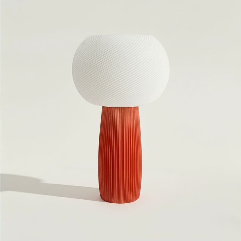 GENERICO - Lámpara Vetra de impresión 3D blanco y anaranjado