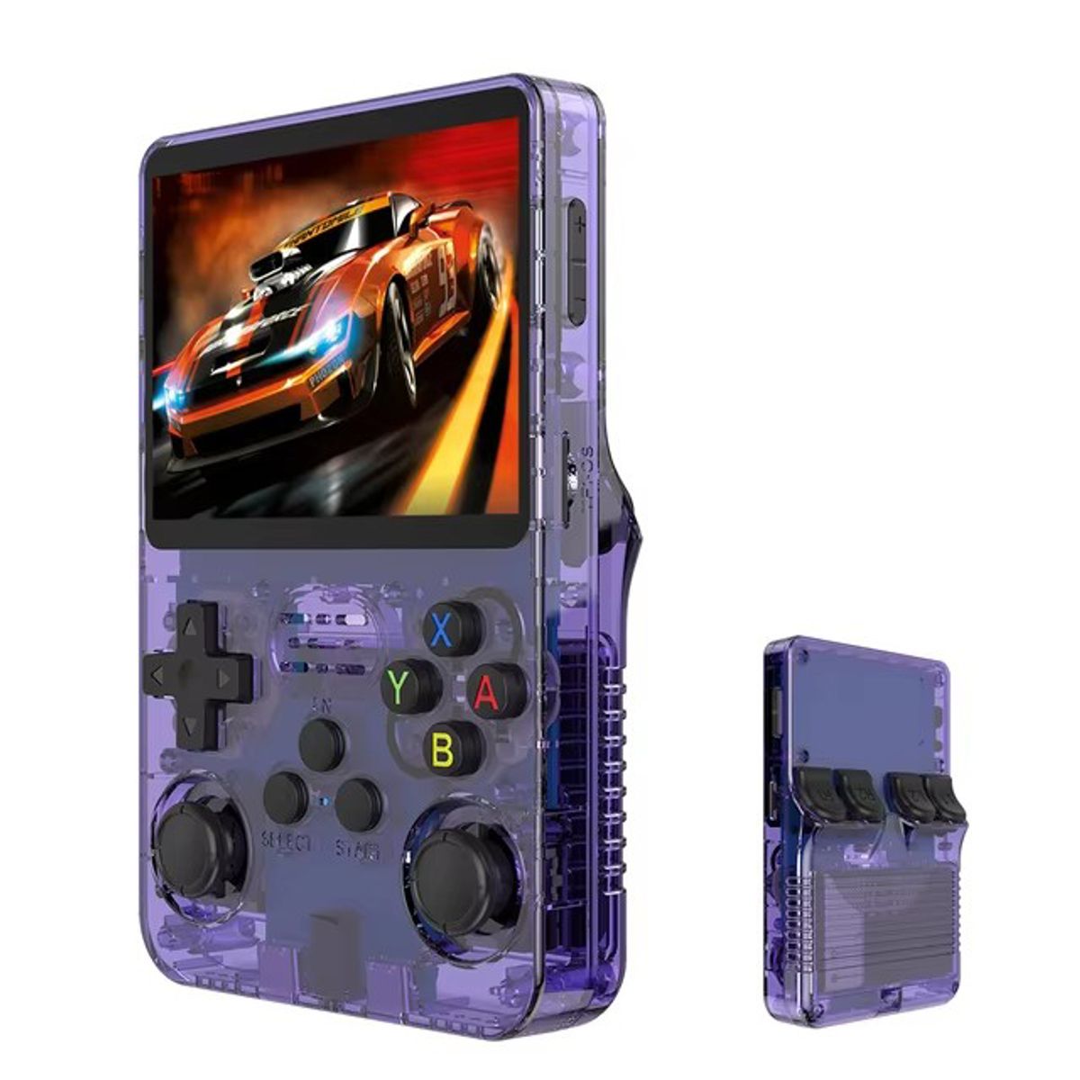CORRERREY - Consola de videojuegos portátil Retro R36S 128G sistema Linux Morado