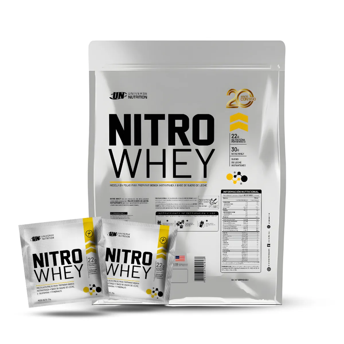 UNIVERSE NUTRITION - Nitro Whey 5 Kg Cookie and cream + 2 Sachet Nitro whey