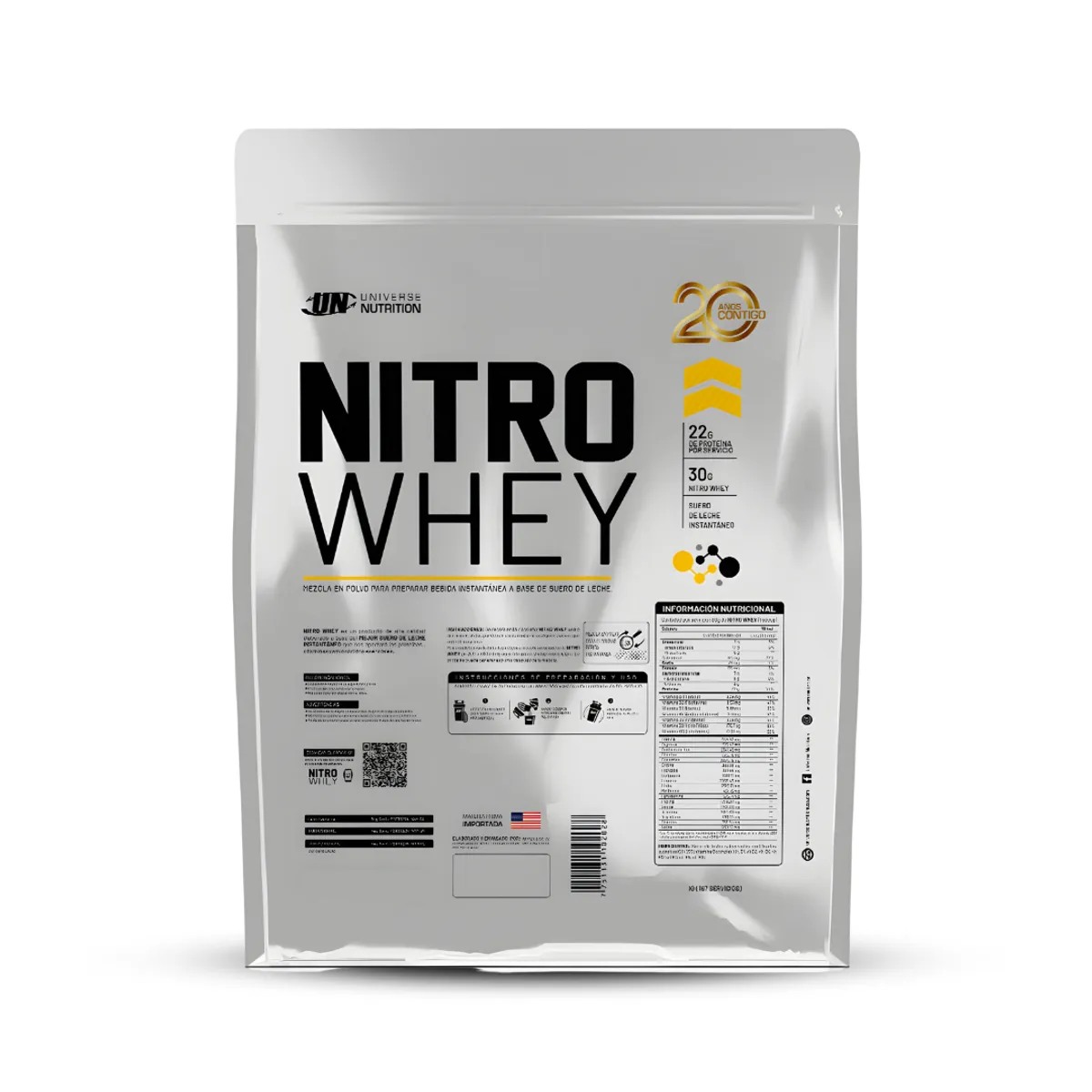 UNIVERSE NUTRITION - Nitro Whey 5 Kg Cookie and cream + 2 Sachet Nitro whey