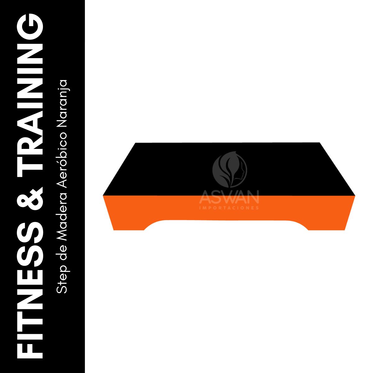 GENERICO - Step de Madera Aeróbico Naranja