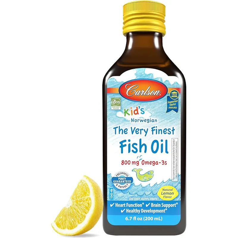 GENERICO - Carlson aceite de pescado The Very Finest para niños 800 mg 200 ml