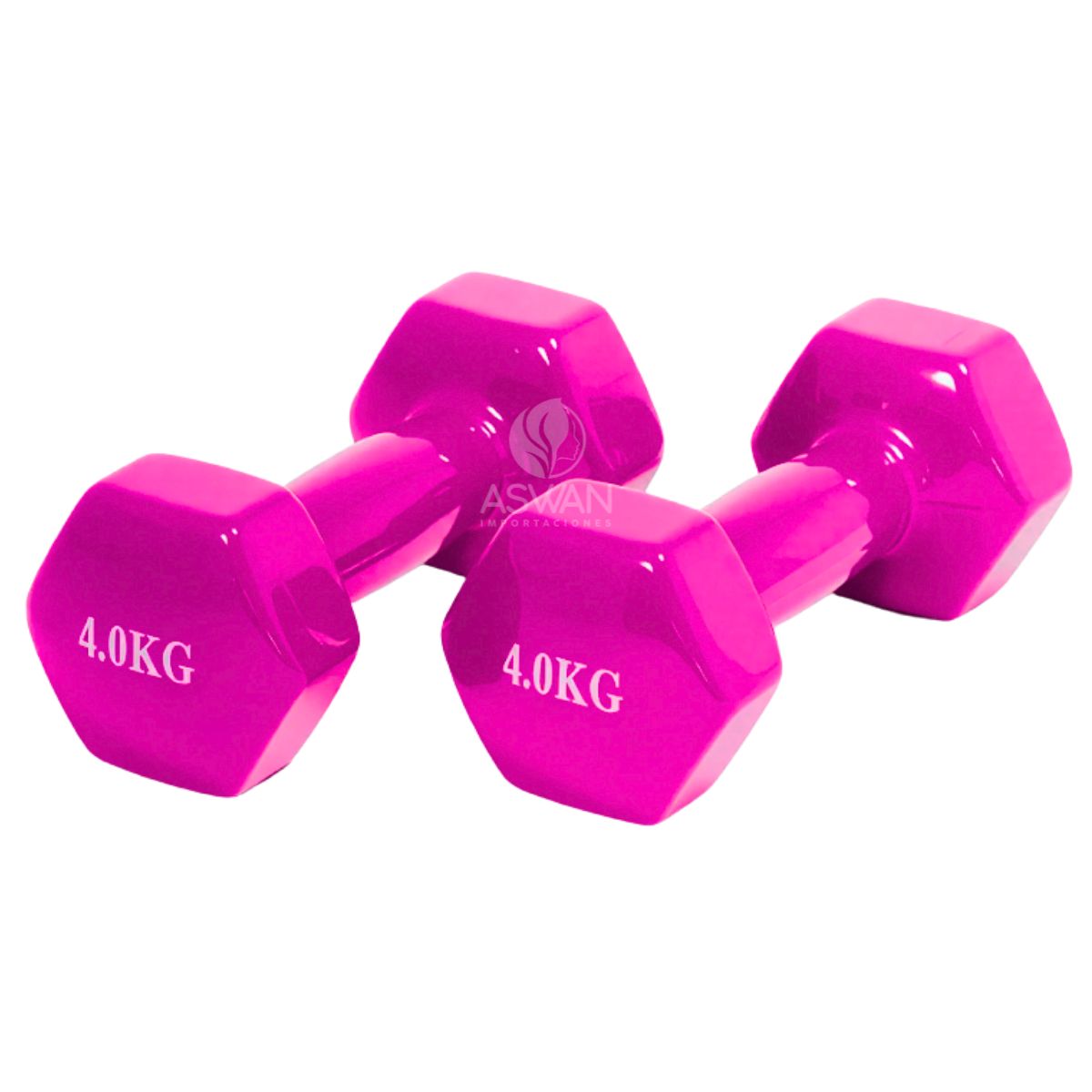 GENERICO - Mancuernas de Vinil 4 kg Magenta