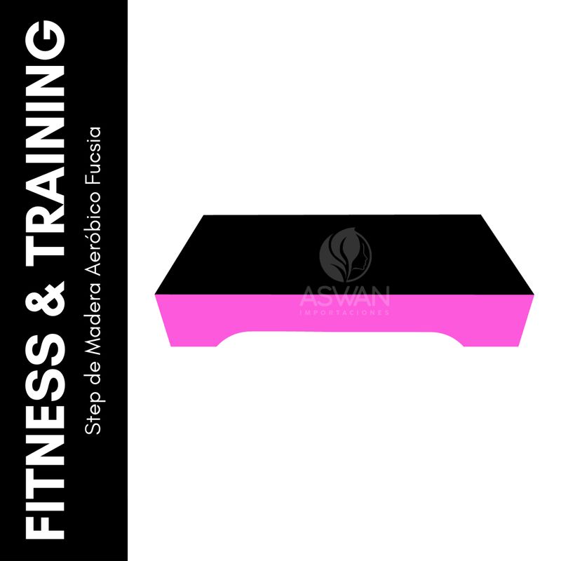 GENERICO - Step de Madera Aeróbico Fucsia