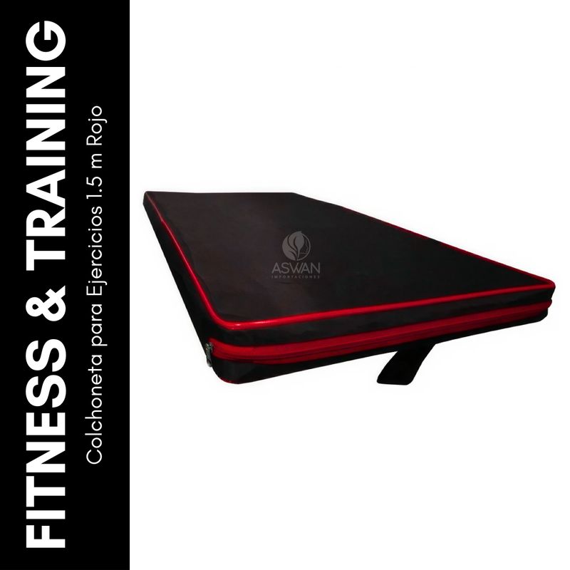 GENERICO - Colchoneta para Ejercicios 15 m Rojo