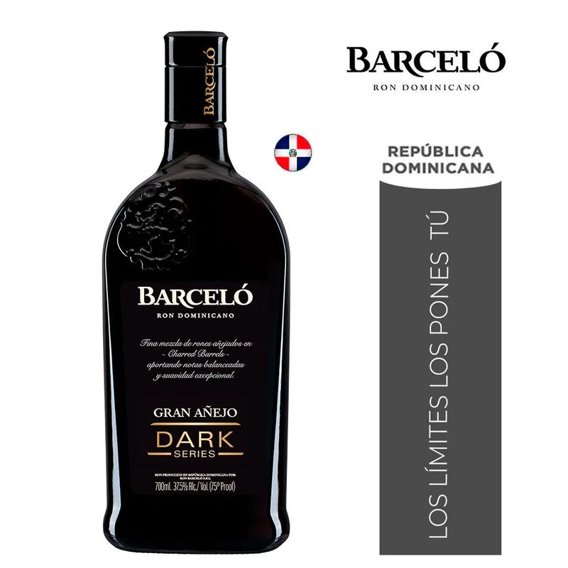 BARCELO - Ron Barceló Gran Añejo Dark Botella 700ml