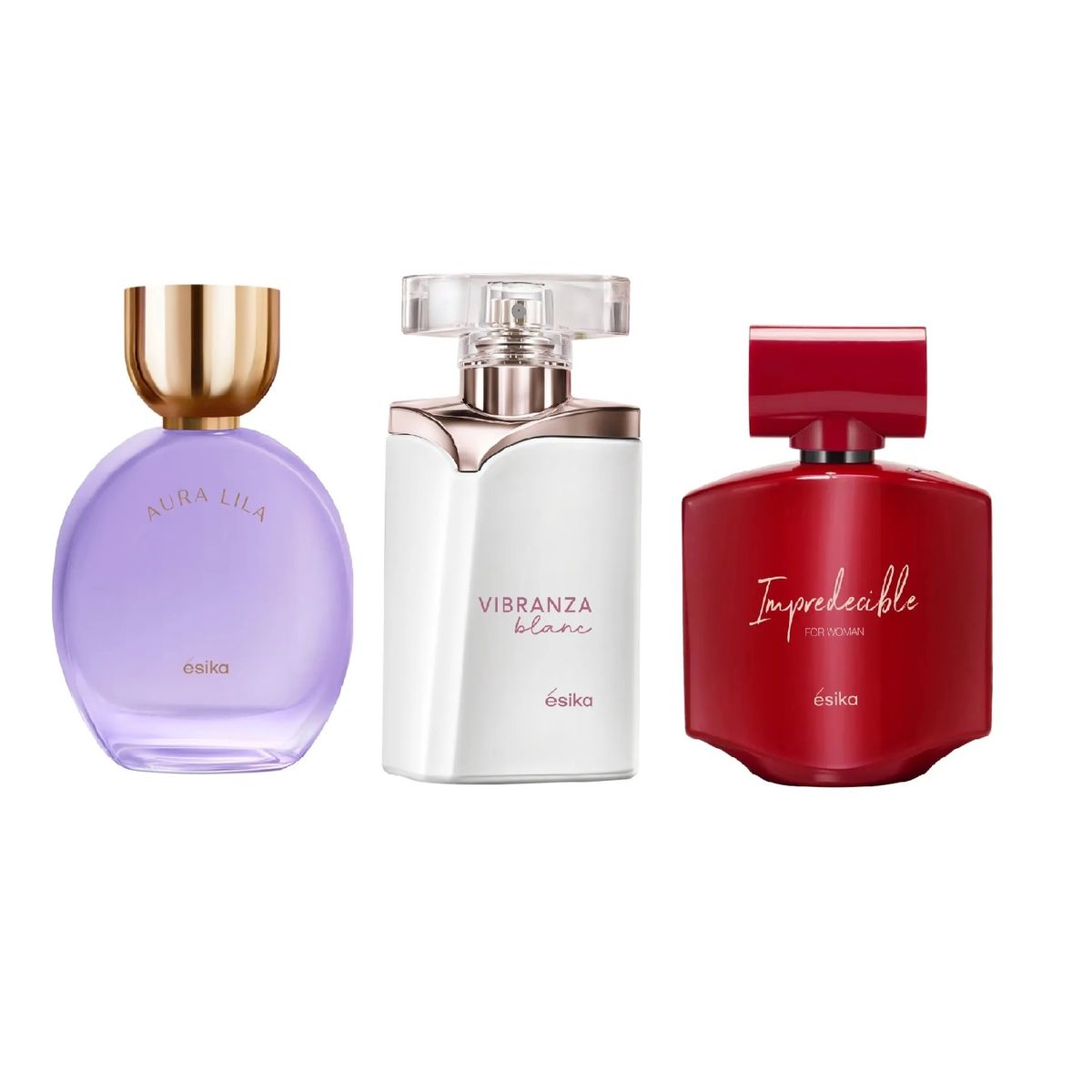 ESIKA - Set Vibranza Blanc + Aura Lila Esika + Impredecible EE