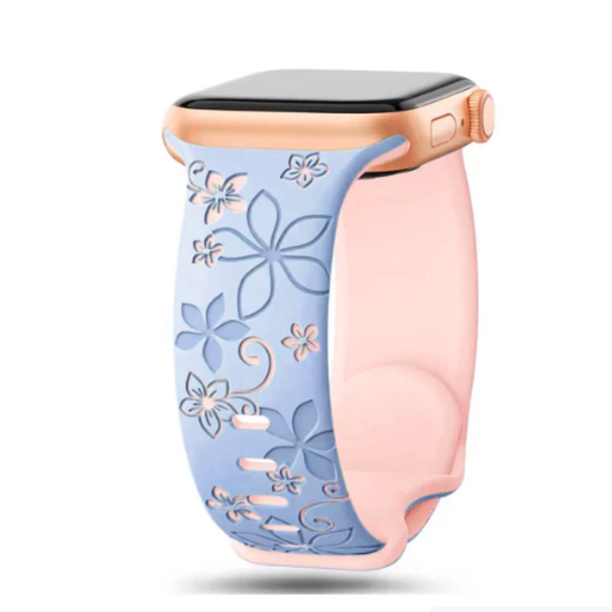 GENERICO - Correa Floral 2D para Apple Watch 46mm  - Azul