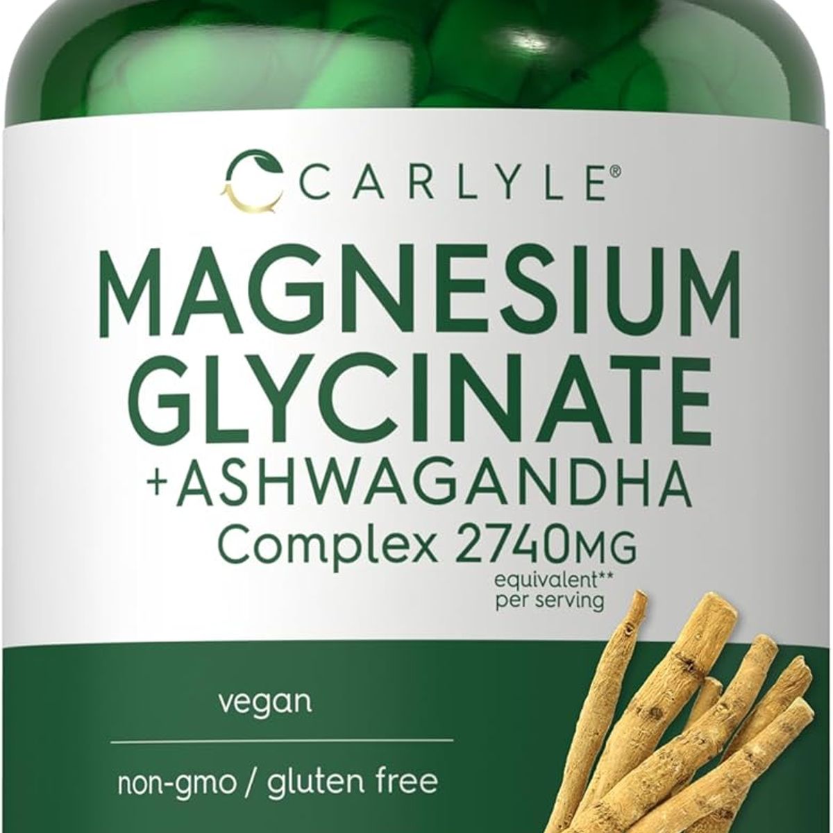 VITAMINA - Carlyle Magnesio y Ashwagandha sin gluten y OMG  organico puro