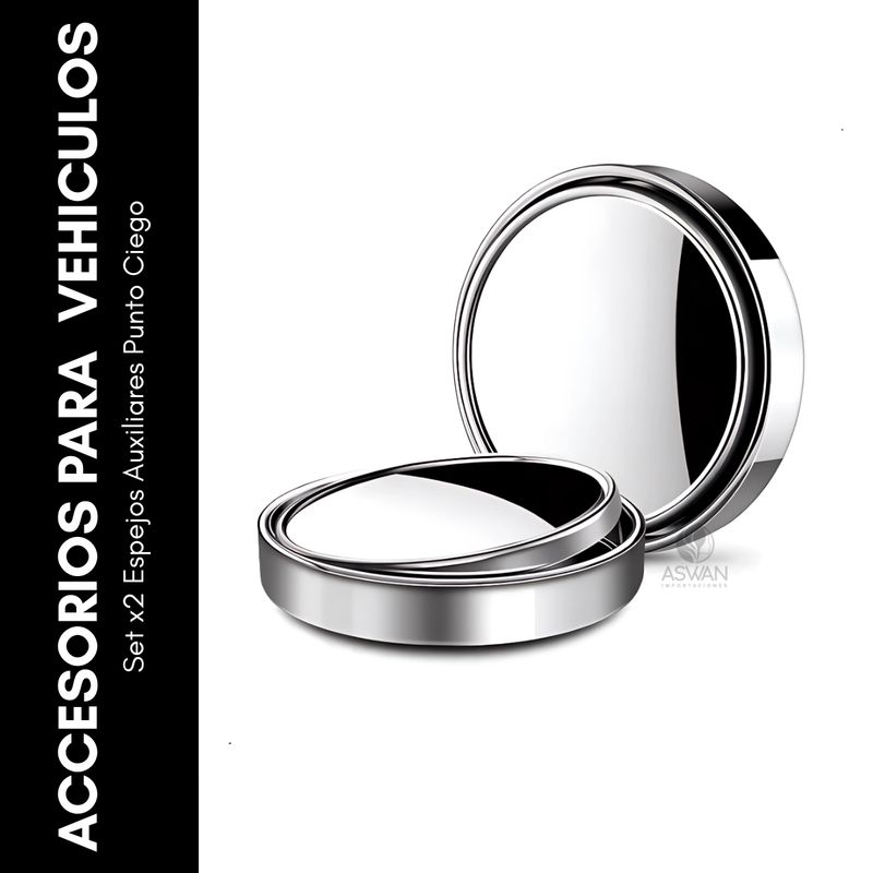 GENERICO - Set x2 Espejos Auxiliares Punto Ciego