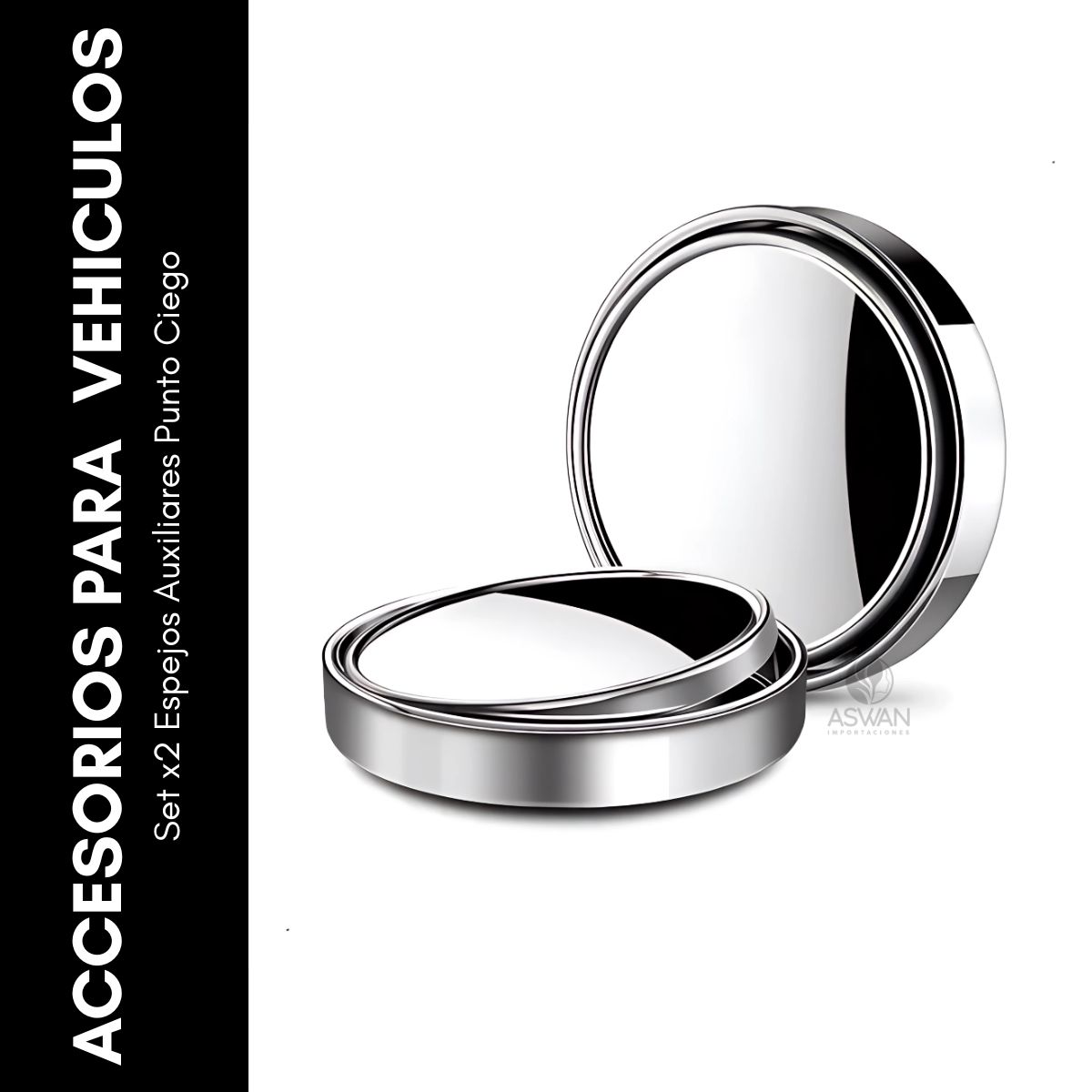 GENERICO - Set x2 Espejos Auxiliares Punto Ciego