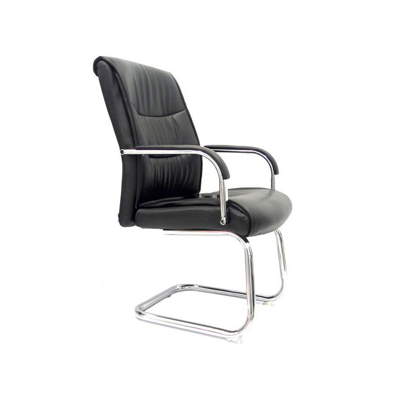 OFIDEAS - Silla Fija Yorki Interlocutora Cuero Negro Ofideas