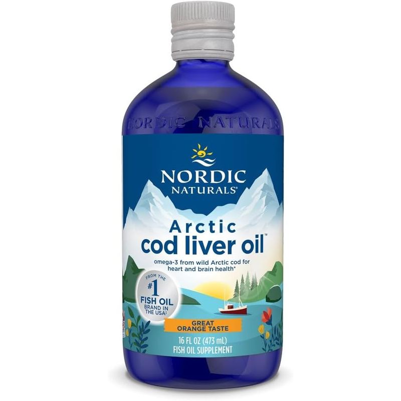 GENERICO - Arctic Cod Liver Oil Nordic Naturals 473 ml Sabor Naranja