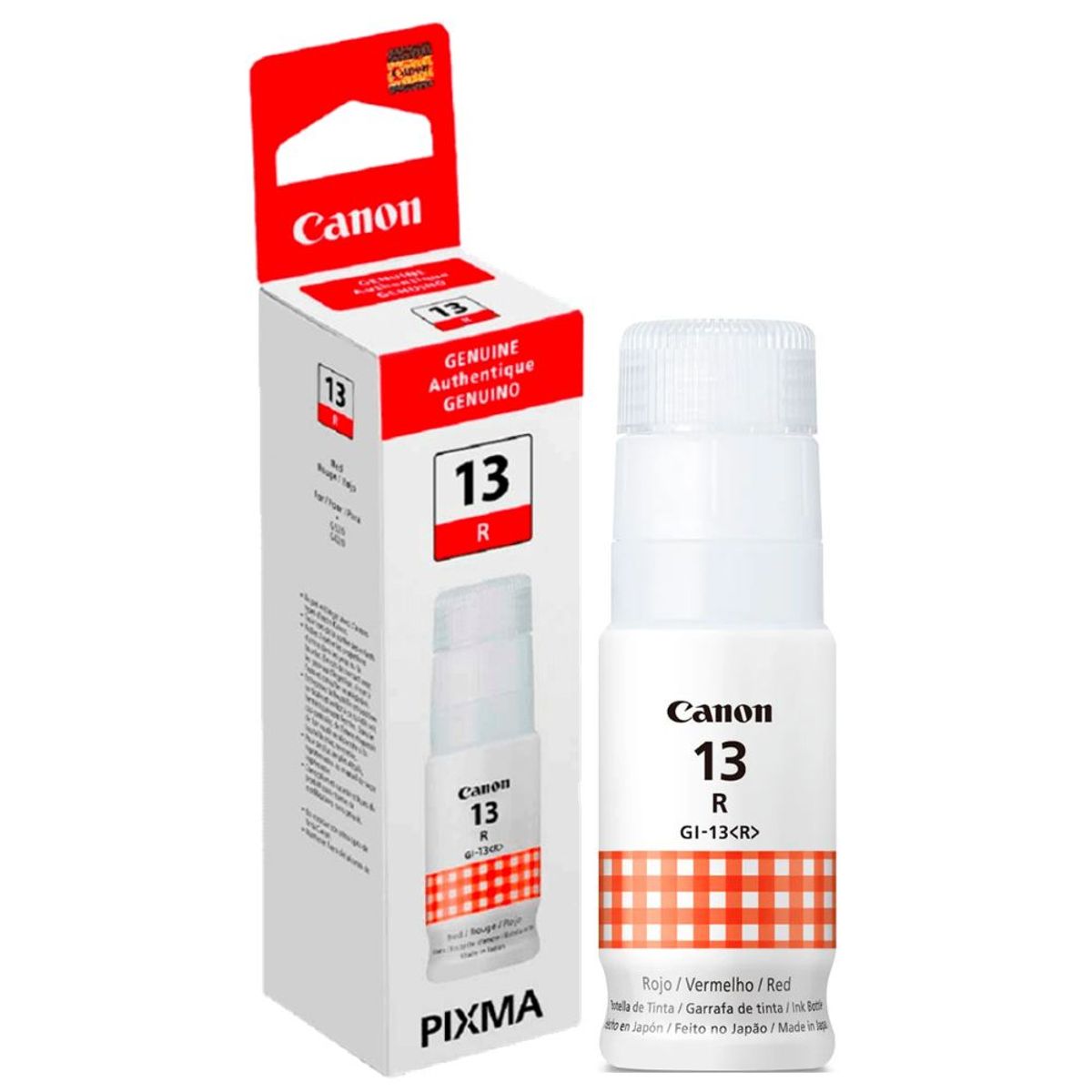CANON - Botella Tinta Canon GI-13 Rojo