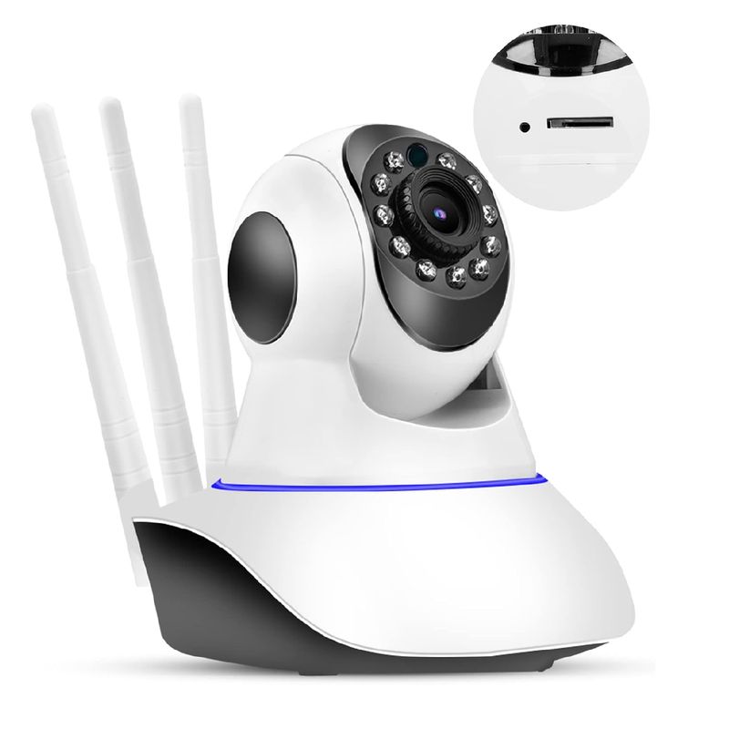 GENERICO - Camara Seguridad Ip Wifi Hd Motorizada Vision Nocturna