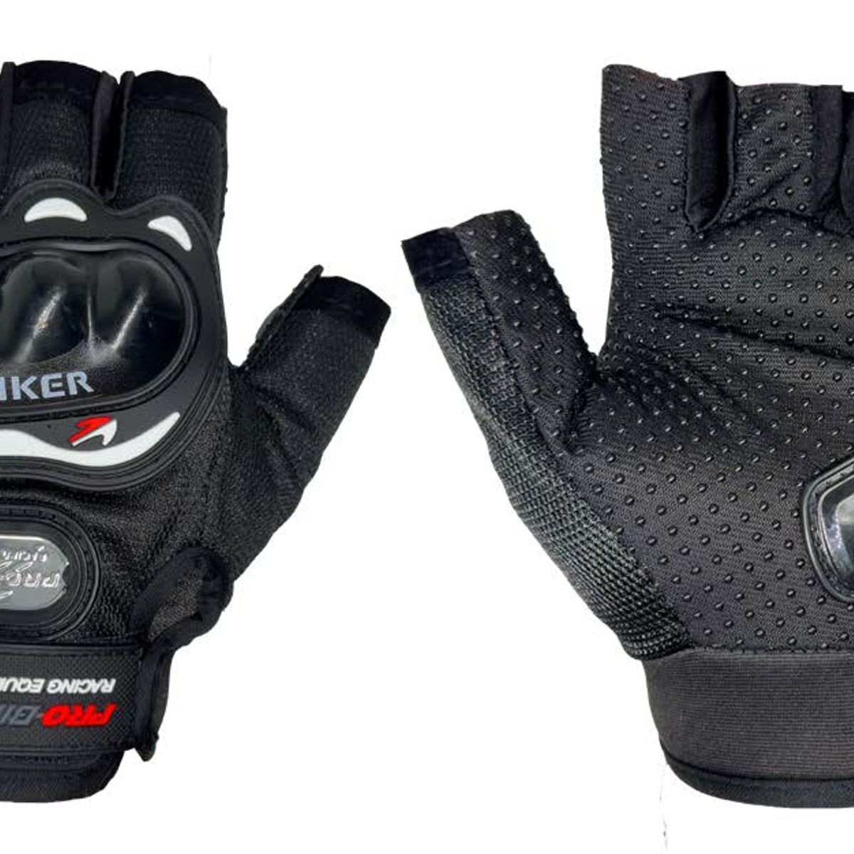 GENERICO - Guantes Pro Biker dedos cortos Deportivo toque elegante L