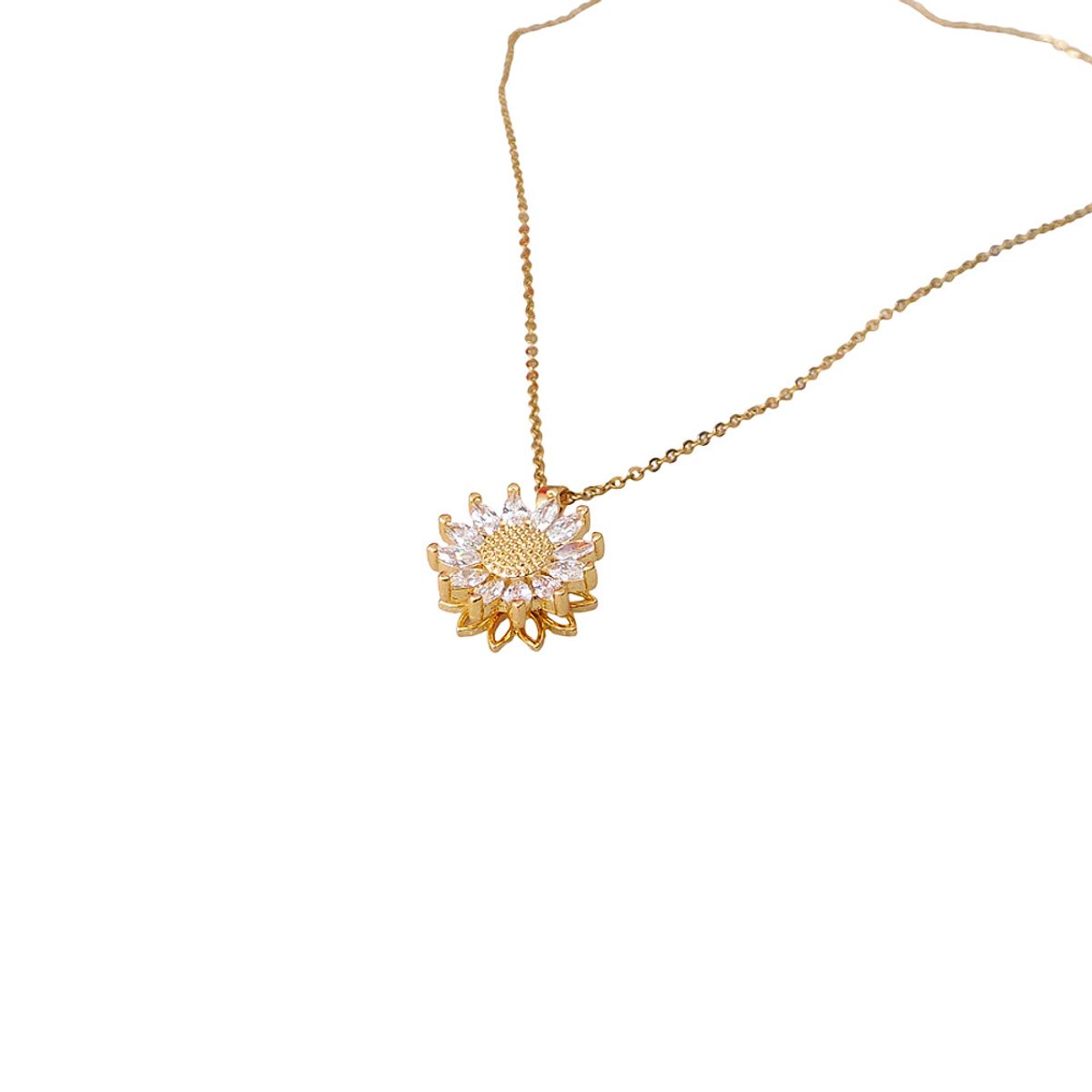 GENERICO - Collar Elegante Para Mujer Modelo Dije Giratorio