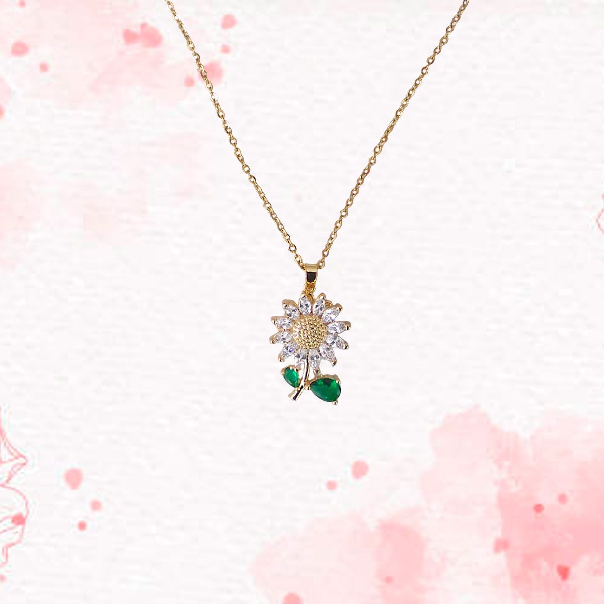 GENERICO - Collar Elegante Para Mujer Modelo Dije Giratorio