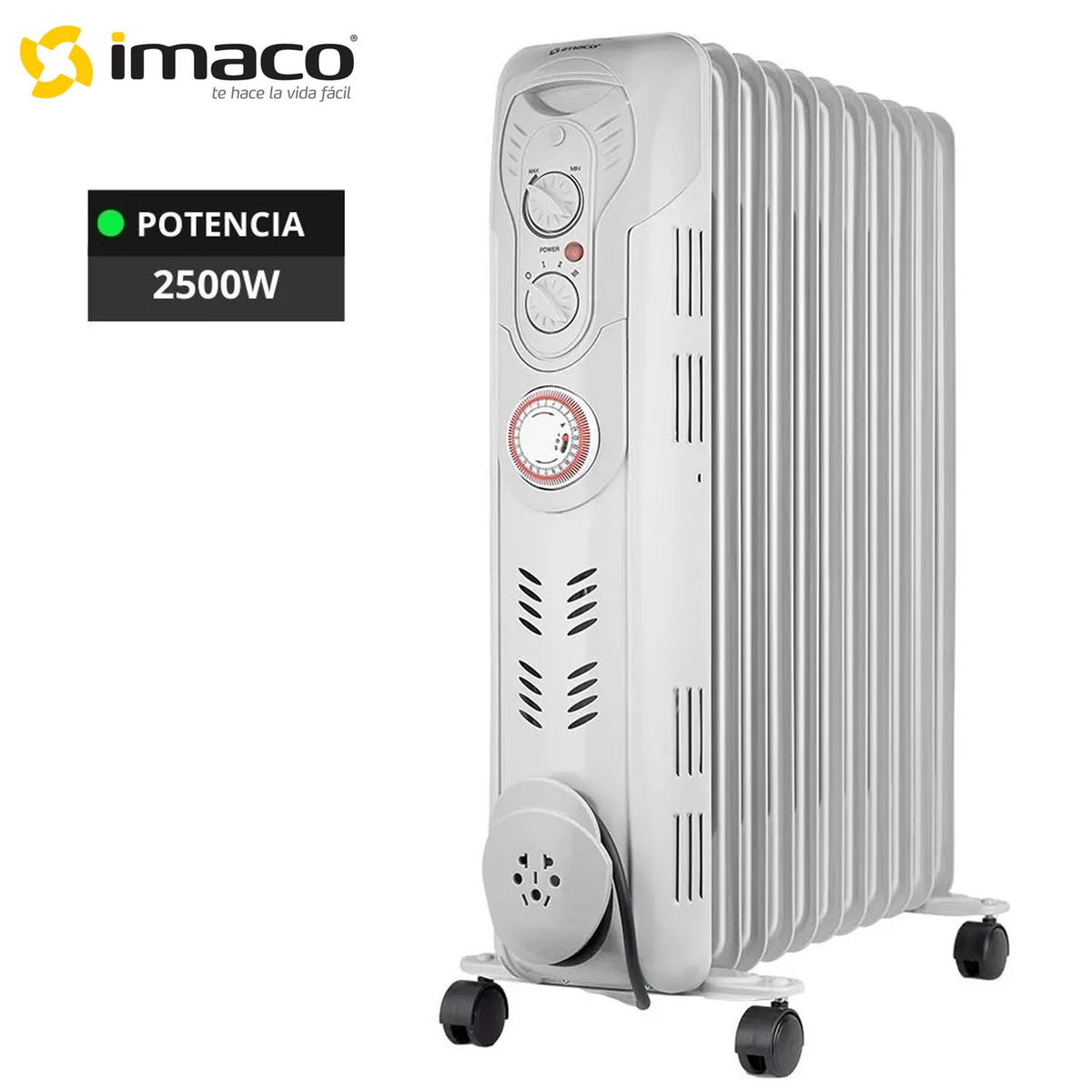 IMACO - Termoradiador 11 Celdas 2500W OFR11AO Blanco