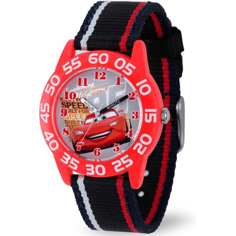 DISNEY PIXAR - Reloj Infantil Disney Cars Cuarzo Analógico Nylon Rojo W001954