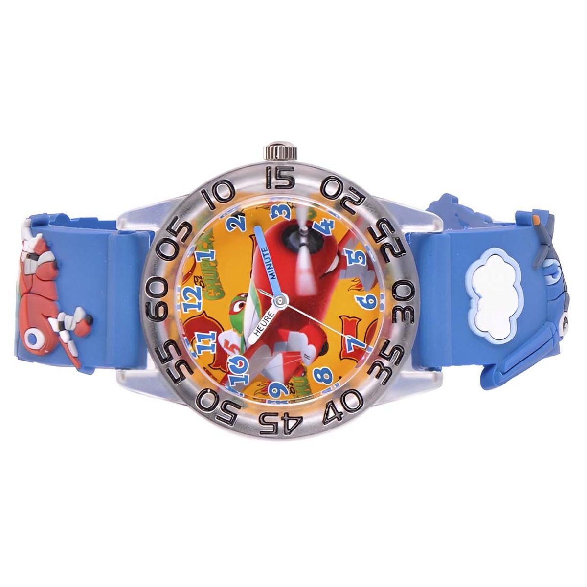 DISNEY PIXAR - Reloj Infantil Disney Aviones Cuarzo Analógico Ice Azul W001297