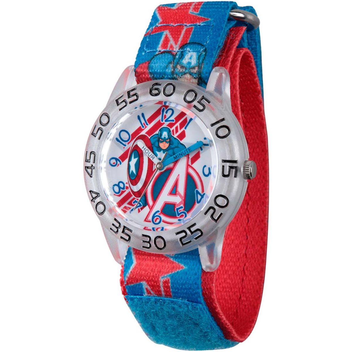 MARVEL - Reloj Infantil Marvel Capitán América Cuarzo Analógico Azul W003222