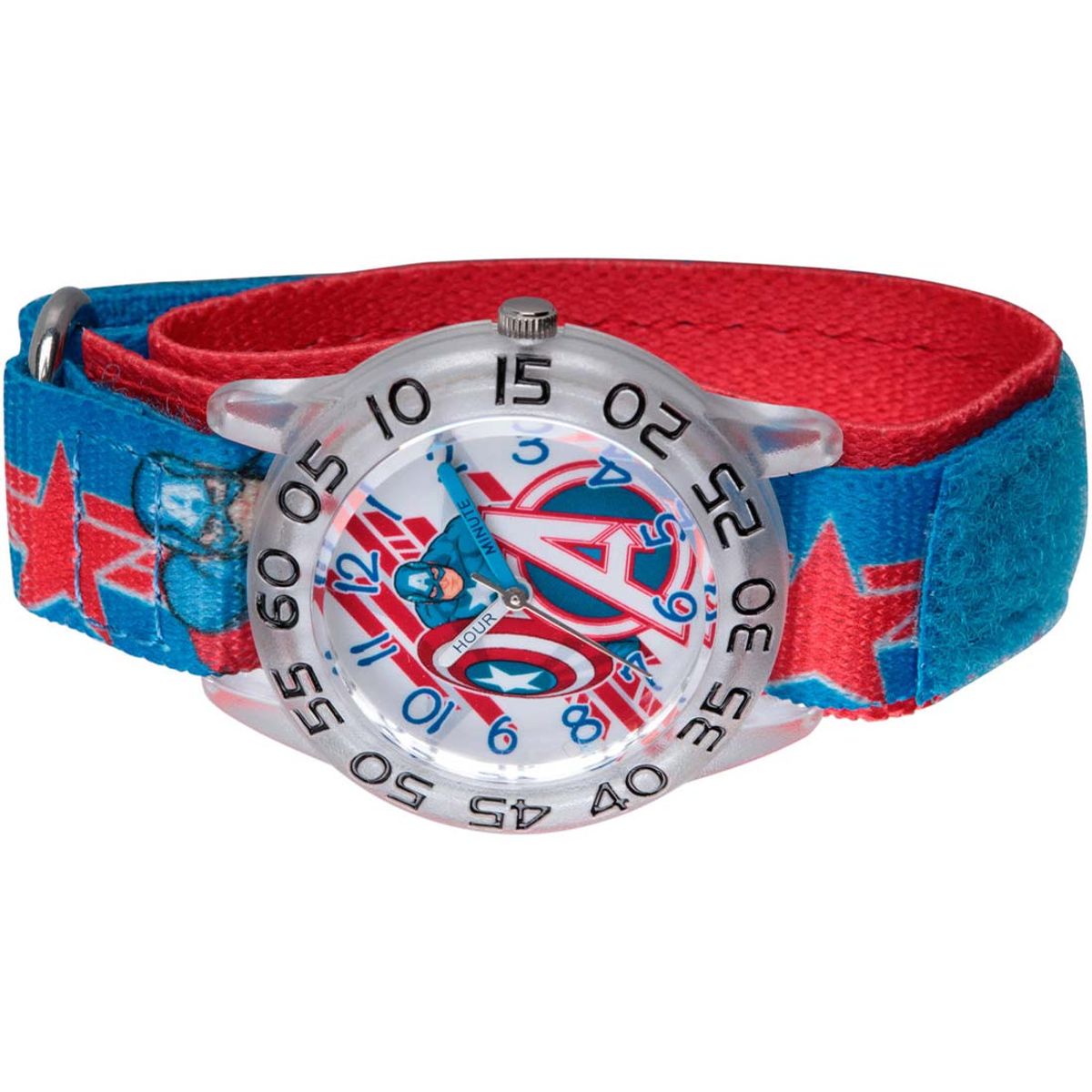 MARVEL - Reloj Infantil Marvel Capitán América Cuarzo Analógico Azul W003222